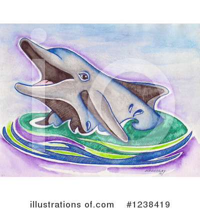Royalty-Free (RF) Dolphin Clipart Illustration by LoopyLand - Stock Sample #1238419