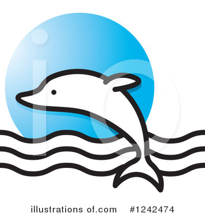 Dolphin Clipart #1242474 by Lal Perera