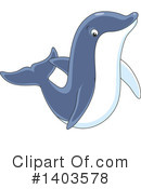 Dolphin Clipart #1403578 by Alex Bannykh