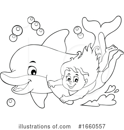 Royalty-Free (RF) Dolphin Clipart Illustration by visekart - Stock Sample #1660557