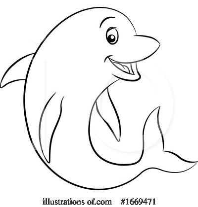 Royalty-Free (RF) Dolphin Clipart Illustration by cidepix - Stock Sample #1669471