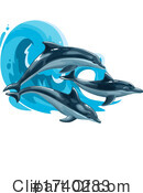 Dolphin Clipart #1740283 by Vector Tradition SM