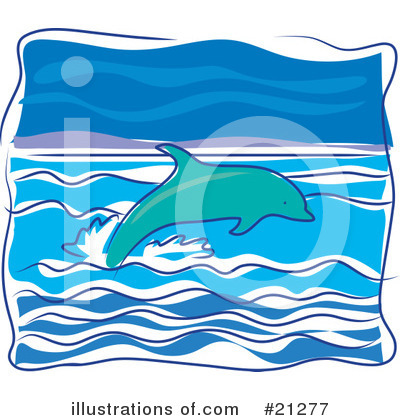 Royalty-Free (RF) Dolphin Clipart Illustration by Maria Bell - Stock Sample #21277
