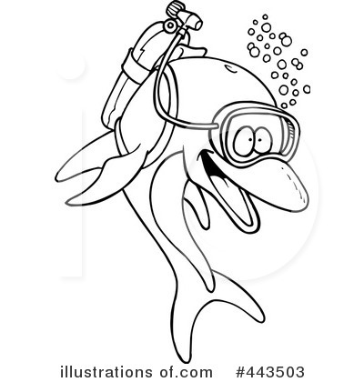 Dolphin Clipart #443503 by toonaday