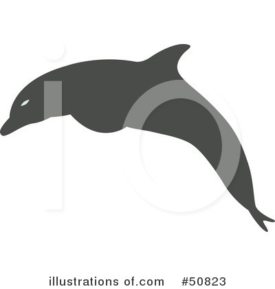Royalty-Free (RF) Dolphin Clipart Illustration by Cherie Reve - Stock Sample #50823