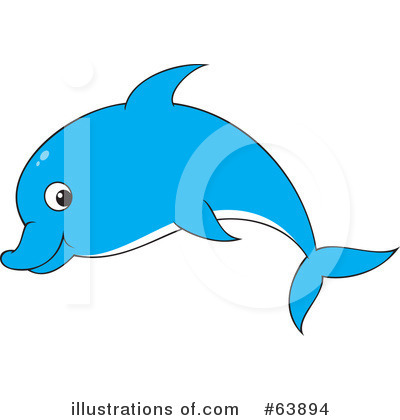 Royalty-Free (RF) Dolphin Clipart Illustration by Alex Bannykh - Stock Sample #63894