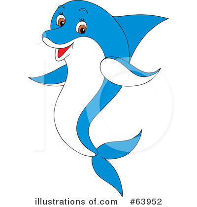 Royalty-Free (RF) Dolphin Clipart Illustration by Alex Bannykh - Stock Sample #63952