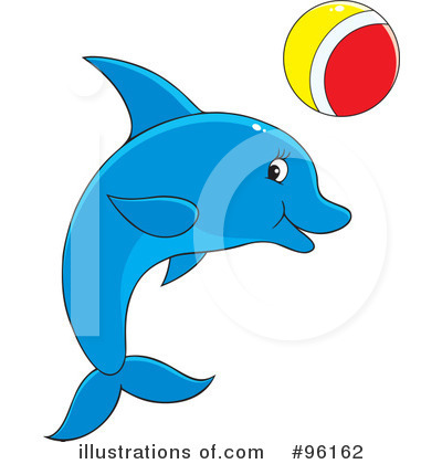 Royalty-Free (RF) Dolphin Clipart Illustration by Alex Bannykh - Stock Sample #96162
