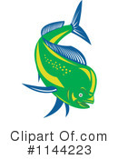 Dolphin Fish Clipart #1144223 by patrimonio