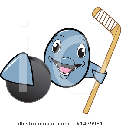 Royalty-Free (RF) Dolphin Mascot Clipart Illustration by Mascot Junction - Stock Sample #1439981