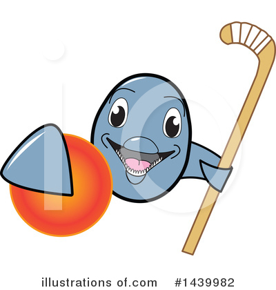 Royalty-Free (RF) Dolphin Mascot Clipart Illustration by Mascot Junction - Stock Sample #1439982