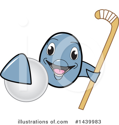 Royalty-Free (RF) Dolphin Mascot Clipart Illustration by Mascot Junction - Stock Sample #1439983