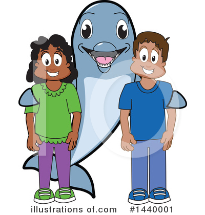 Dolphin Mascot Clipart #1440001 by Toons4Biz