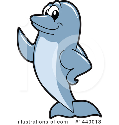 Dolphin Mascot Clipart #1440013 by Toons4Biz