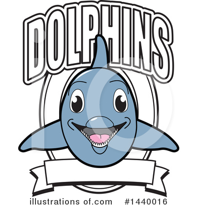 Dolphin Mascot Clipart #1440016 by Toons4Biz