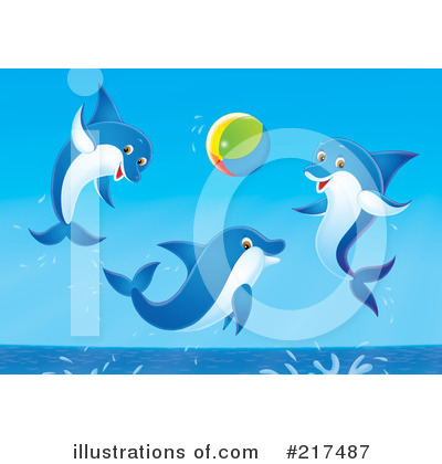 Dolphins Clipart #217487 by Alex Bannykh