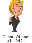 Donald Trump Clipart #1412494 by patrimonio