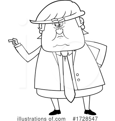 Royalty-Free (RF) Donald Trump Clipart Illustration by Hit Toon - Stock Sample #1728547