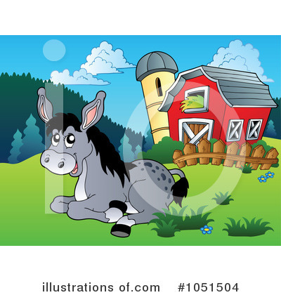 Donkey Clipart #1051504 by visekart