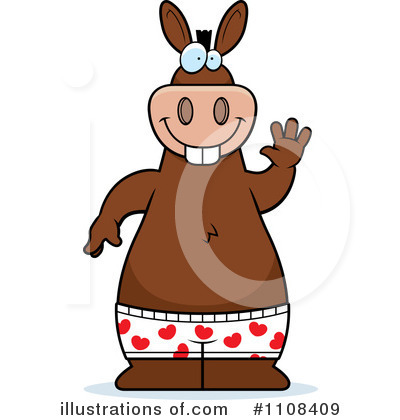 Royalty-Free (RF) Donkey Clipart Illustration by Cory Thoman - Stock Sample #1108409