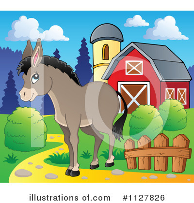 Donkey Clipart #1127826 by visekart