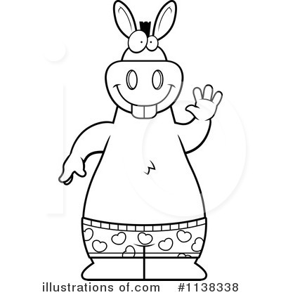 Royalty-Free (RF) Donkey Clipart Illustration by Cory Thoman - Stock Sample #1138338