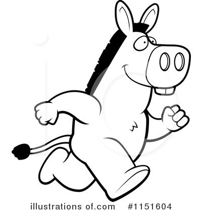 Royalty-Free (RF) Donkey Clipart Illustration by Cory Thoman - Stock Sample #1151604