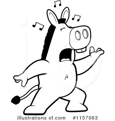 Royalty-Free (RF) Donkey Clipart Illustration by Cory Thoman - Stock Sample #1157063