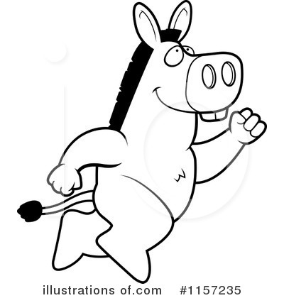 Royalty-Free (RF) Donkey Clipart Illustration by Cory Thoman - Stock Sample #1157235