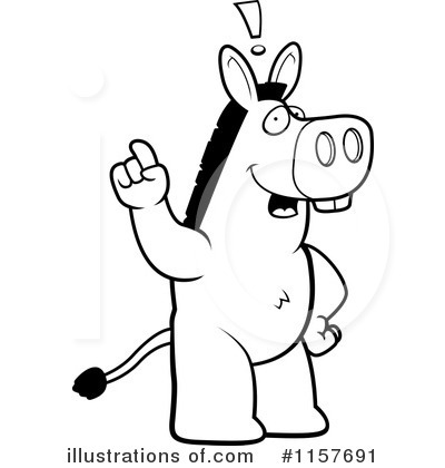 Royalty-Free (RF) Donkey Clipart Illustration by Cory Thoman - Stock Sample #1157691