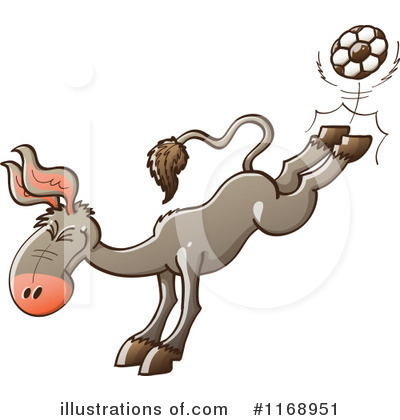 Royalty-Free (RF) Donkey Clipart Illustration by Zooco - Stock Sample #1168951