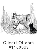 Donkey Clipart #1180599 by Prawny Vintage