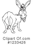 Donkey Clipart #1233426 by Dennis Holmes Designs
