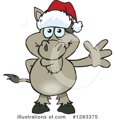 Royalty-Free (RF) Donkey Clipart Illustration by Dennis Holmes Designs - Stock Sample #1283375