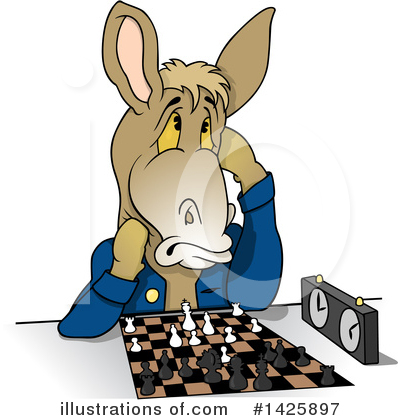 Royalty-Free (RF) Donkey Clipart Illustration by dero - Stock Sample #1425897