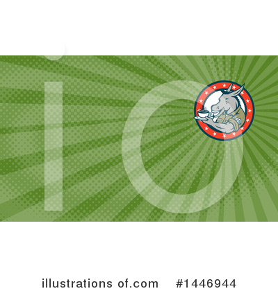 Royalty-Free (RF) Donkey Clipart Illustration by patrimonio - Stock Sample #1446944