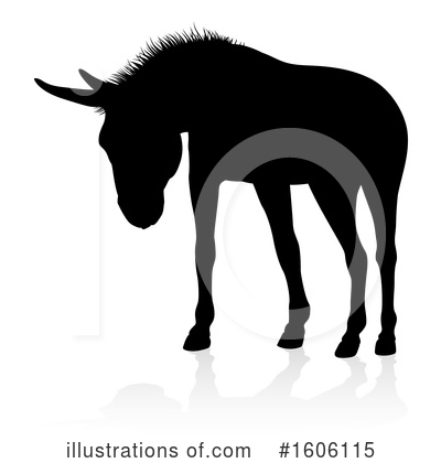 Royalty-Free (RF) Donkey Clipart Illustration by AtStockIllustration - Stock Sample #1606115