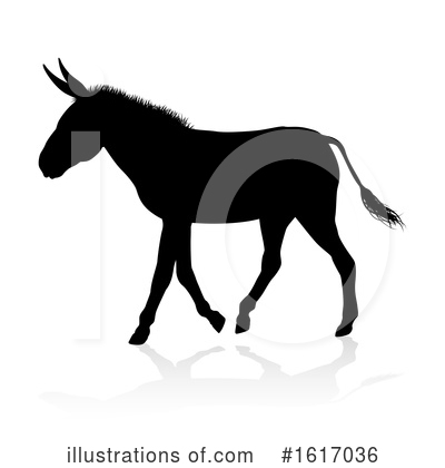 Royalty-Free (RF) Donkey Clipart Illustration by AtStockIllustration - Stock Sample #1617036