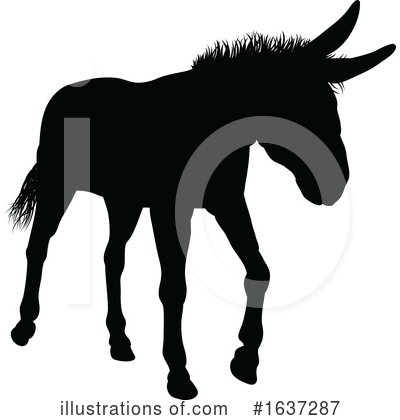 Royalty-Free (RF) Donkey Clipart Illustration by AtStockIllustration - Stock Sample #1637287