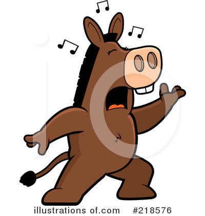 Royalty-Free (RF) Donkey Clipart Illustration by Cory Thoman - Stock Sample #218576