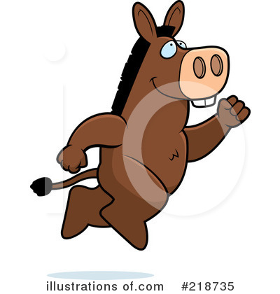 Royalty-Free (RF) Donkey Clipart Illustration by Cory Thoman - Stock Sample #218735