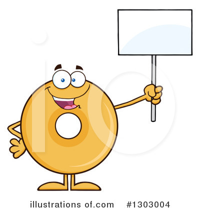 Royalty-Free (RF) Donut Character Clipart Illustration by Hit Toon - Stock Sample #1303004