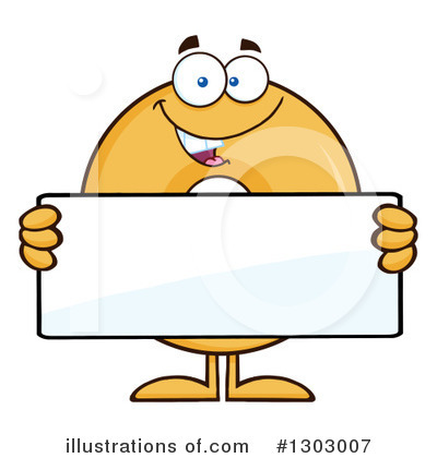 Plain Donut Clipart #1303007 by Hit Toon