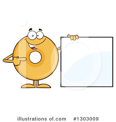 Plain Donut Clipart #1303009 by Hit Toon