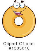 Donut Character Clipart #1303010 by Hit Toon