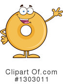 Donut Character Clipart #1303011 by Hit Toon
