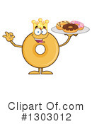Donut Character Clipart #1303012 by Hit Toon
