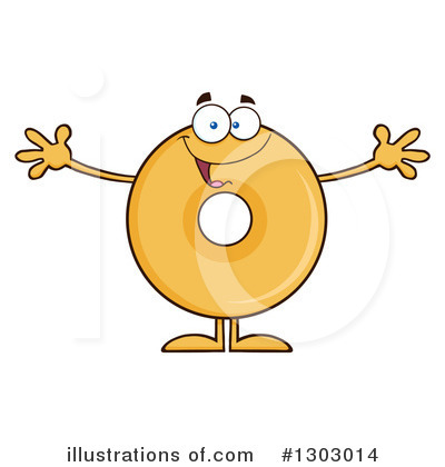 Royalty-Free (RF) Donut Character Clipart Illustration by Hit Toon - Stock Sample #1303014