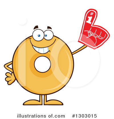 Royalty-Free (RF) Donut Character Clipart Illustration by Hit Toon - Stock Sample #1303015