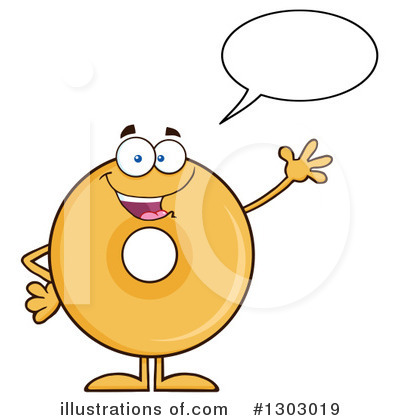 Royalty-Free (RF) Donut Character Clipart Illustration by Hit Toon - Stock Sample #1303019